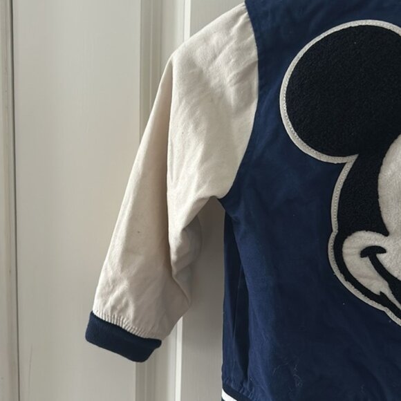 DISNEY + BABY GAP Mickey Mouse letterman jacket 4 - Picture 7 of 10
